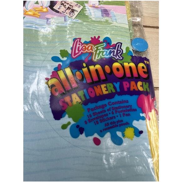 RARE NEW Vintage Lisa Frank  Empire Penguins All-In-One Stationery Pack/Set - Picture 3 of 12